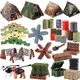 MOC WW2-décennie s de construction accessoires militaires figurines de soldats sac de sable