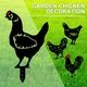 Coq – piquets d'animaux en acrylique décoration de jardin de poulet Silhouette de cour artistique
