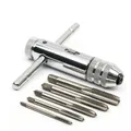 Support de robinet à cliquet réglable poignée en T forets à métal outils pour couper jeu de
