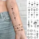 Tatouage autocollant temporaire pour enfants garçon et fille transfert d'eau fausse terre