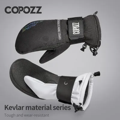 COPOZZ – gants thermiques professionnels en Kevlar pour l'hiver moufles épaisses à-30 degrés