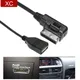 Adaptateur de musique audio de voiture pour Audi prise USB câble AUX multimédia AMI MMI Audi