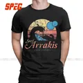 T-shirt à manches courtes en pur coton pour hommes Visit Arrakis Vintage DistMurcia Surf Teous