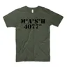 MASH-T-shirt rétro militaire vert US Marines RAF haut militaire 4077TH M A S H 4077