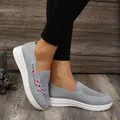 Baskets en Maille Respirante et Confortables pour Femme Chaussures Légères Solides à la Mode