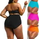 Culotte de Bikini pour femmes taille haute grande taille sous-vêtements de plage culotte tanga