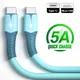 5A Fast Charging USB Type C Cable Liquid Silicone Wire Android Micro for Samsung Xiaomi Huawei