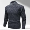 Pull en tricot à coupe étroite pour homme haut en tricot au toucher fin pour un usage quotidien