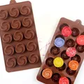 Moule à chocolat en Silicone avec 15 cavités sans BPA Rose 3D réutilisable Flexible cadeau de