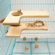 Plateforme d'escalade en bois pour Hamsters en forme de L accessoires pour petits animaux de