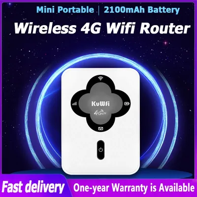 KuWFi-Routeur Wifi portable 150Mbps 4G mini routeur de poche sans fil modem Hotspot emplacement
