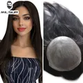 Perruque de base de peau de Topper de cheveux pour des femmes postiches de cheveux Remy toupet de