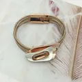 Bracelets en cristal de style bohème pour femmes bracelets à tube magnétique en alliage fermoir à