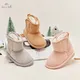 David Bella – bottines de neige pour bébé fille chaussures chaudes d'hiver en peluche solide