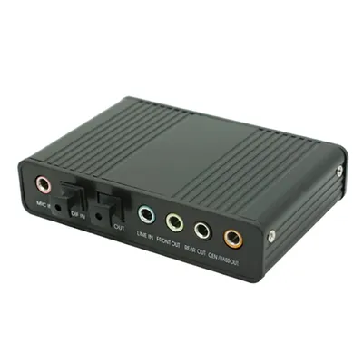 USB 2.0 canal 5.1 optique Toslink S/PDIF Audio carte son adaptateur Audio externe convertisseur-PC