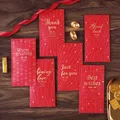 Lot de 6 enveloppes rouges pour nouvel an chinois lot de 6 enveloppes rouges pour Festival de