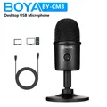 BOYA BY-CM3 Bureau USB Microphone pour PC Gaming Ordinateur Android Mac Streaming Podcasting Voix