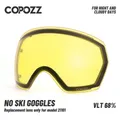 COPOZZ – lunettes de Ski verres de remplacement Double couche Anti-buée Protection UV400