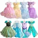 Robe de princesse Disney pour filles costume d'Halloween Elsa Raiponce reine des neiges