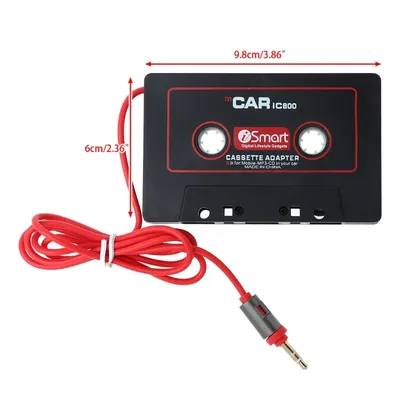 Adaptateur Cassette pour lecteur MP3 de voiture 2021mm convertisseur pour lecteur MP3 AUX