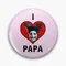 Ghost Band I Heart Papa – broche en métal, bouton doux, mignon, à la mode, vêtements de dessin