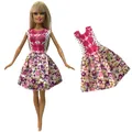 NK-Robe à la mode pour Barbie tenue de fête jupe en Y vêtements roses accessoires de jouets