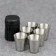 6 pièces/4 pièces ensemble 30 ml extérieur pratique en acier inoxydable tasses coups ensemble Mini