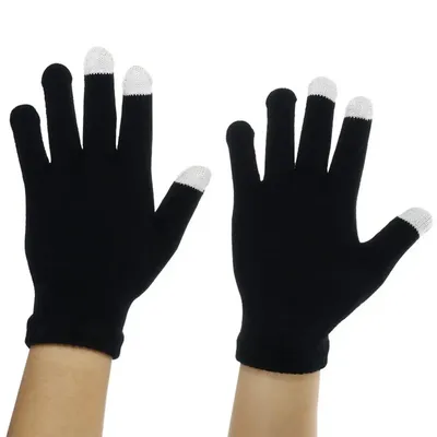 Gants thermiques chauds d'hiver pour écran tactile à cinq doigts coussinets chauffants pour écran