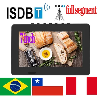 LEADSTAR D7 Rechargeable 7 pouces Portable Télévision Mini Numérique TV DVBT2 ISDB-T Segment Complet