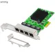 Carte réseau PCI Express PCIE X1 à 4 ports RJ45 1000Mbps Gigabit Ethernet adaptateur LAN 100