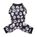 Combinaison à quatre pattes pour chien motif squelette humain manteau d'halloween pour chiens de