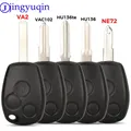 Jingyuqin-Coque de clé télécommande à 3 boutons pour Renault Logan Sandero Clio Fluence Vivaro