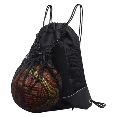 Sac en maille portable pour basket-ball sac à dos de rangement pour ballon de football volley-ball