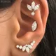 Boucles d'oreilles ovales claires en argent plaqué or pour femmes et filles bijoux fins de luxe en