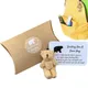 MiniBear-Ours de poche en peluche fait à la main petit ours de poche animal HDPLove carte-cadeau