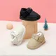 Chaussures d'hiver en coton pour bébés chaussures chaudes en peluche semelle en caoutchouc Tennis