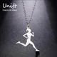 Unift Collier de pendentifs de coureur Collier de coureur Femme Fille de course Mode Esprit sportif