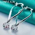 URMYLADY-Boucles d'oreilles goutte d'eau en argent regardé 925 pour femme boucles d'oreilles