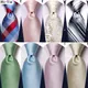 Cravate de mariage en soie solide vert sauge pour hommes boutons de manchette Design à la mode