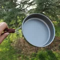 Poêle de pique-nique portable en aluminium pot d'extérieur ustensiles de camping chaudron