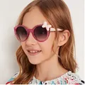 Lunettes de soleil UV400 pour enfants de 2 à 8 ans avec joli nœud papillon pour garçons et filles