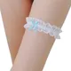 Porte-jarretelles en dentelle florale pour femmes Sexy ceinture nœud papillon boucle de jambe