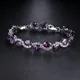 Emmaya-Bracelets joncs violets pour femmes bijoux de mariage nouveau design mode