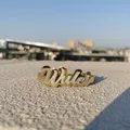 Nouveau Bracelet personnalisé avec nom pour femmes lettres personnalisées en acrylique en acier