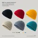 Mini bonnet de poisson en laine douce pour hommes et femmes chapeau d'hiver casquette Docker Skull