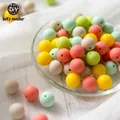 Let's Make – anneau de dentition en Silicone pour bébé 50 pièces de 12mm perles couleur bonbon