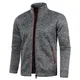 Sweat-shirt à manches longues pour hommes manteau masculin classique cardigan au toucher de la