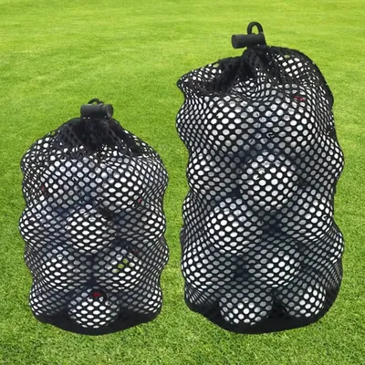 Sac en filet de sport en nylon noir sacs de golf tennis 30/50 balles proximité de transport