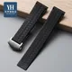 Bracelet de montre en caoutchouc de Silicone noir 22mm pour TAG CARRER F1 pour Heuer boucle