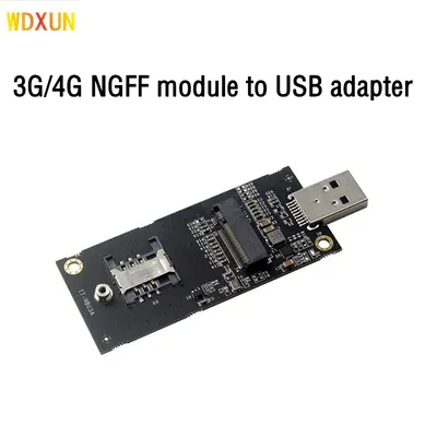 Adaptateur NGFF vers USB avec fente pour carte SIM module M.2/3/4G LTE